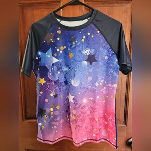 Swim Coverup Colorful Starry Pattern.